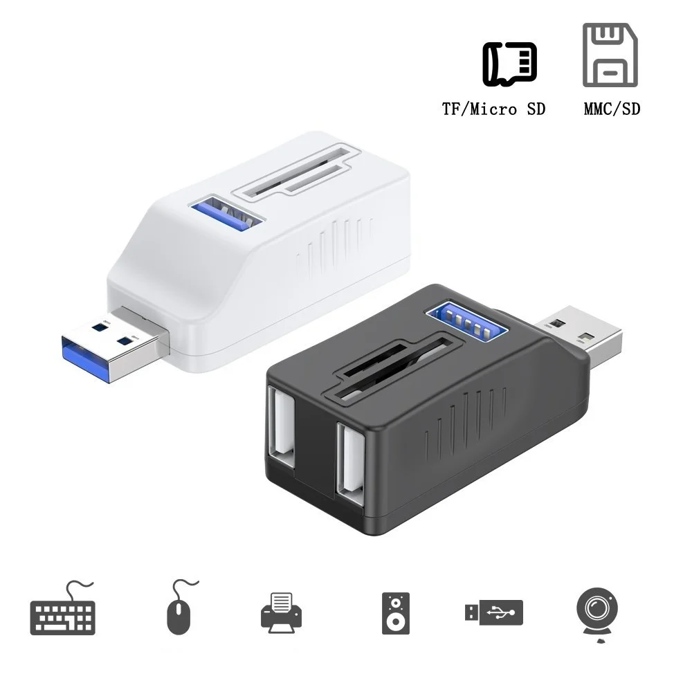 Устройство чтения карт OTG 5 в 1 памяти SD TF Micro Адаптер USB 3.0 2.0 TF-карта Флэш-накопитель