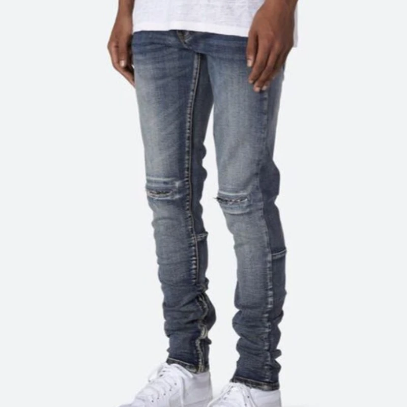 

Fall High Quality Men's Jeans Cotton Men's Pants Zipper Strap Pants Jeans Men's Clothes