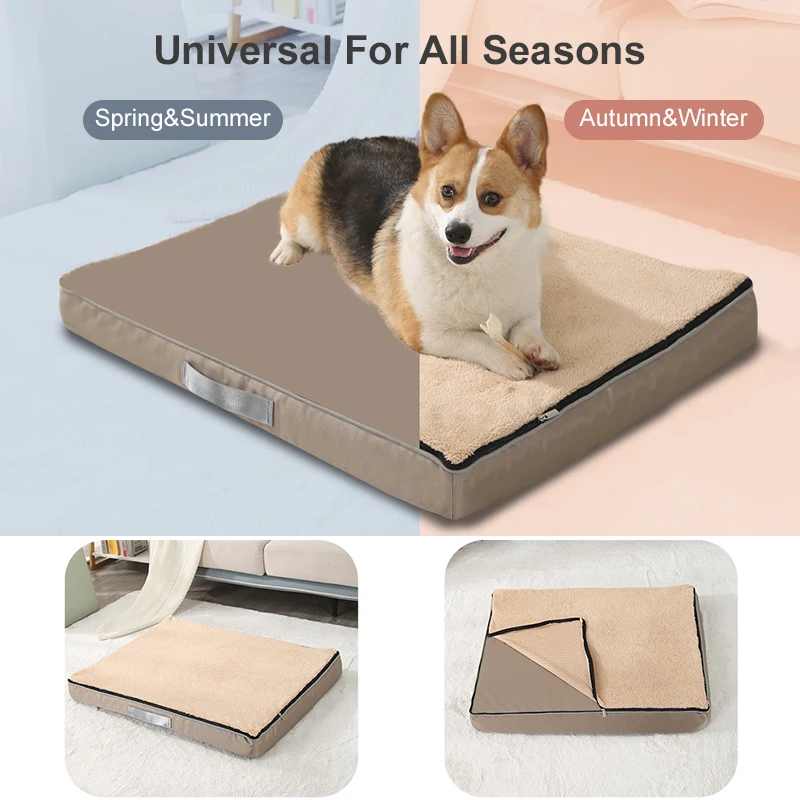 

Sponge Pet Pad Uper Soft Dog Kennel Waterproof Pads Removable Washable Dog Bed Thickened Cushion Detachable Plush Pet Mat