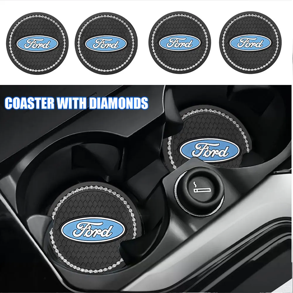 1/2 шт. алмазная силиконовая автомобильная подставка для воды противоскользящая