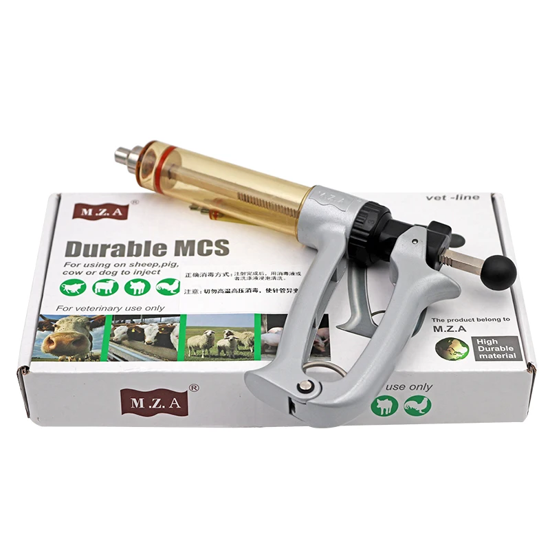 

Products Adjustable Continuous Veterinary New 25/50ml Syringe Injector Vaccine Horse Special Sheep Chicken Animal
