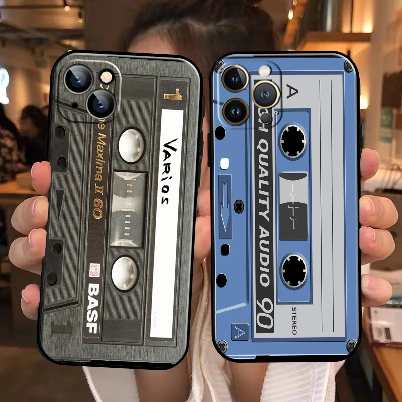 

Retro Vintage Old Cassette Tape for Apple iPhone 13 12 11 Pro Max 13 12 Mini 5 5s 6 6S 7 8 Plus SE2020 X XR XS Max Phone Case