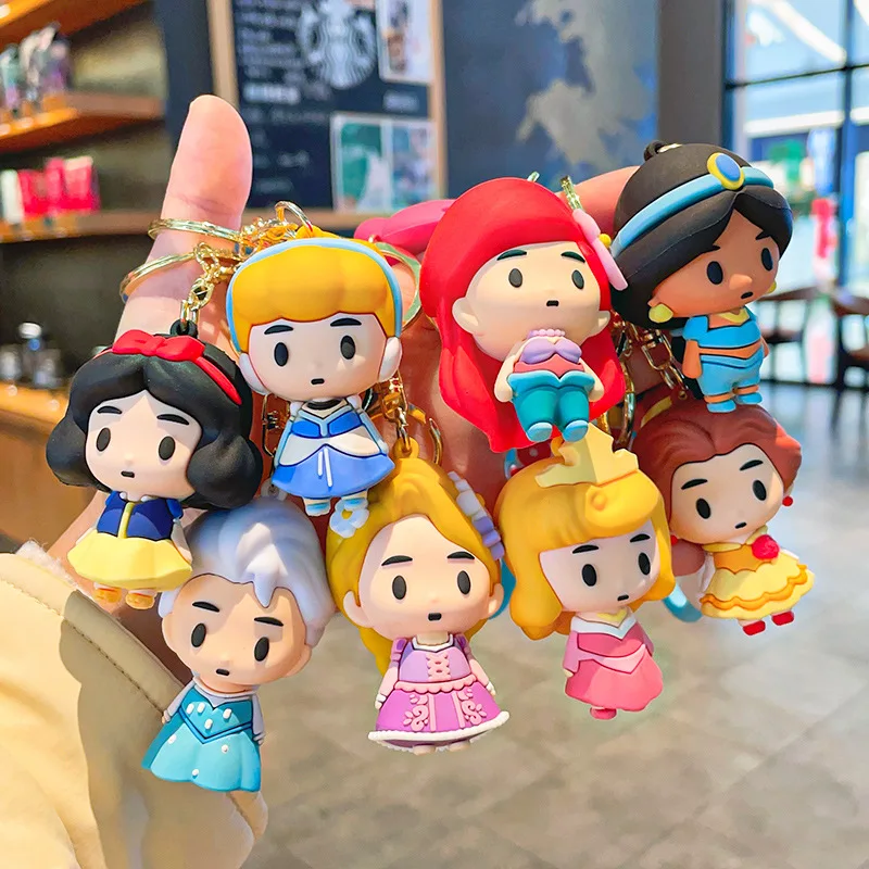 Брелок для ключей с изображением Принцессы Диснея брелок жасмина снега белого