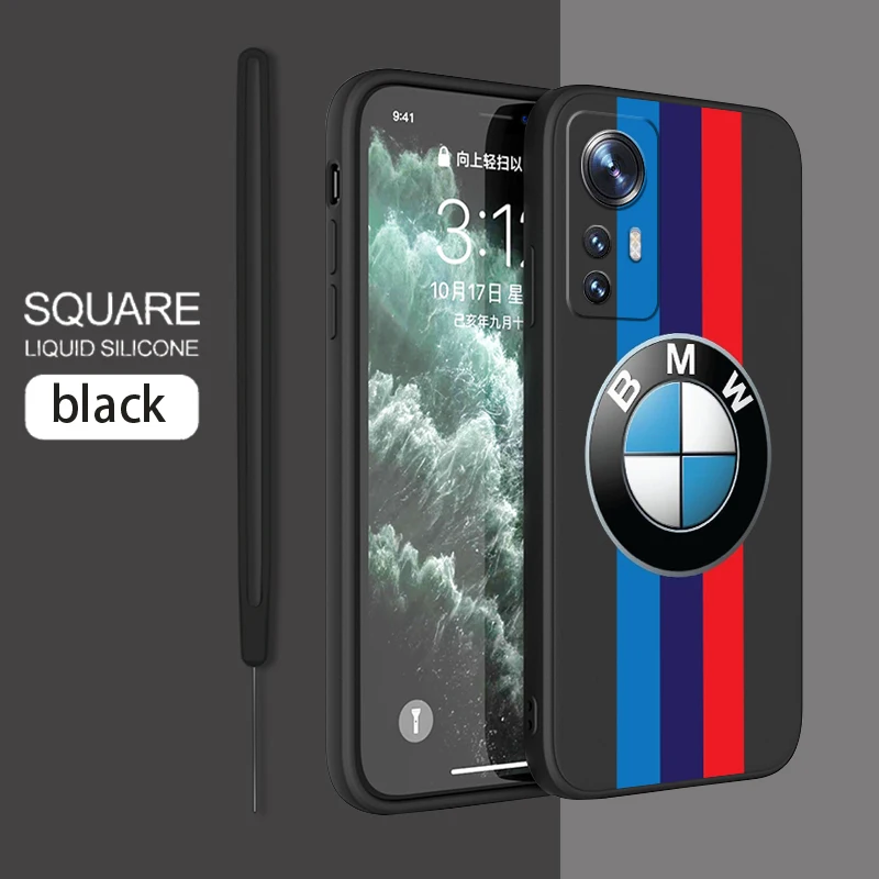 

Car Bmw Luxury For Xiaomi Mi 13 12 12T 11 11T 10 10T 9 9SE Lite Pro Ultra A3 Silicone Soft Liquid Rope Phone Case Coque Capa