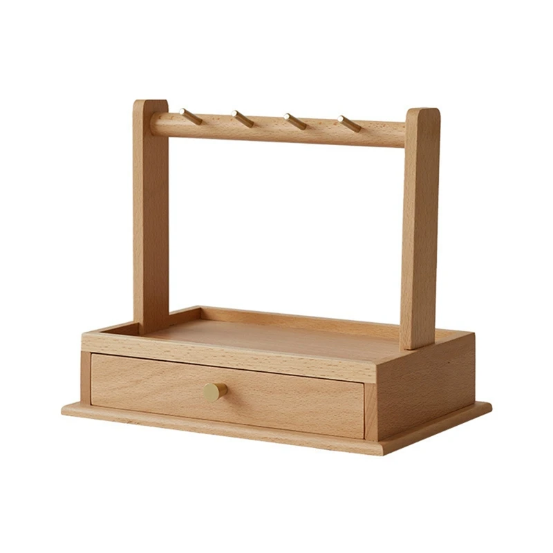 

Drawer Storage Box Desktop Wooden Debris Sorting Box Jewelry Cosmetics Box Door Entrance Key Hang Rack Home Decor