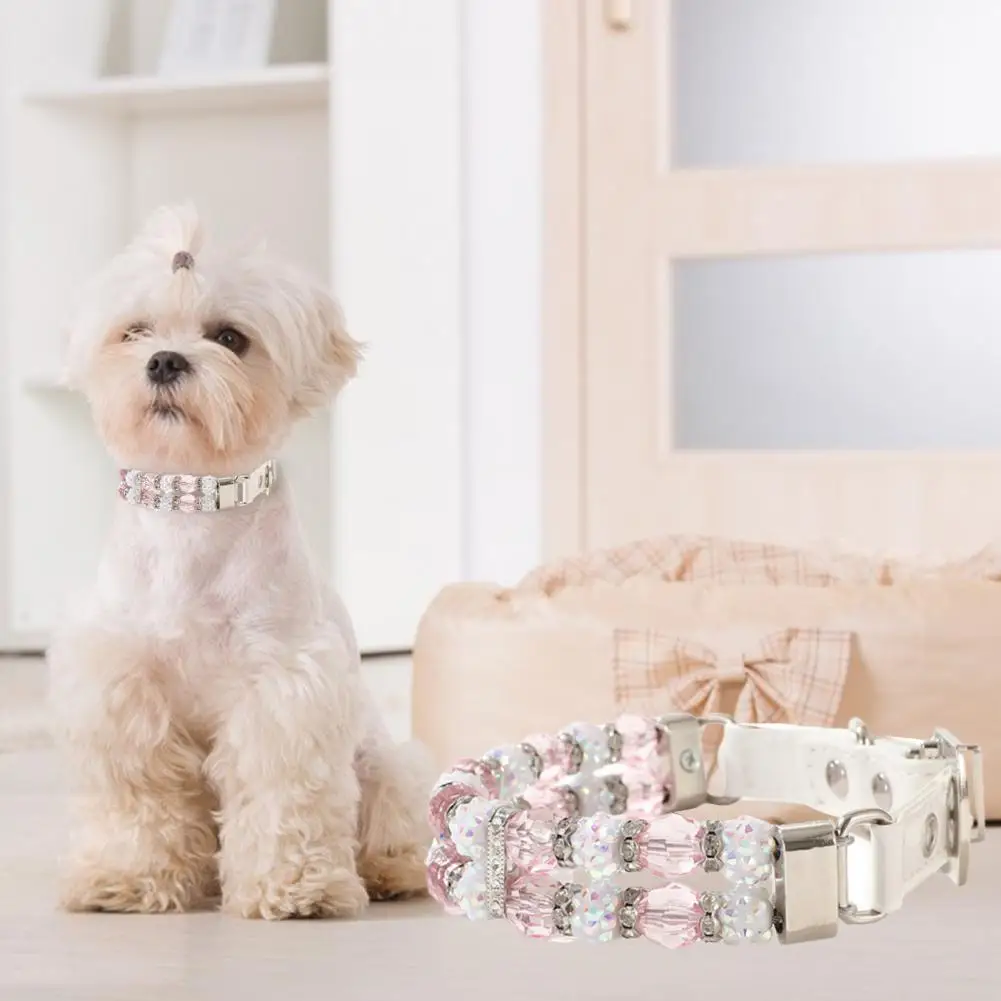

Pet Traction Collar Beads Decoration Prevent Break Free Adjustable Outdoor Dog Safety Head Collar Pet Supplies