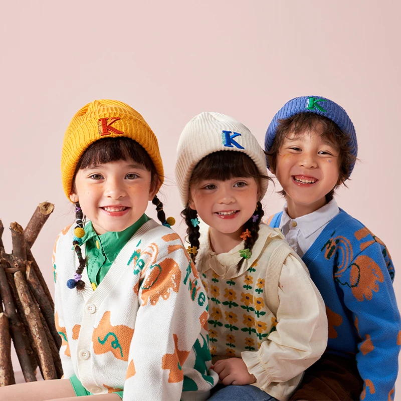 

Kocotree Kids Winter Knitted Hat Christmas Baby Warm Cartoon Soft Letter Patter Toddler Boys Girls Christmas Children Hats