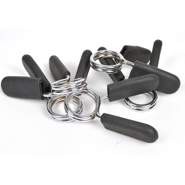 2pcs 24/25/28mm Spinlock Collars Barbell Collar Lock Dumbell Clips Clamp Weight lifting Bar Gym Dumbbell Fitness Body Building 4