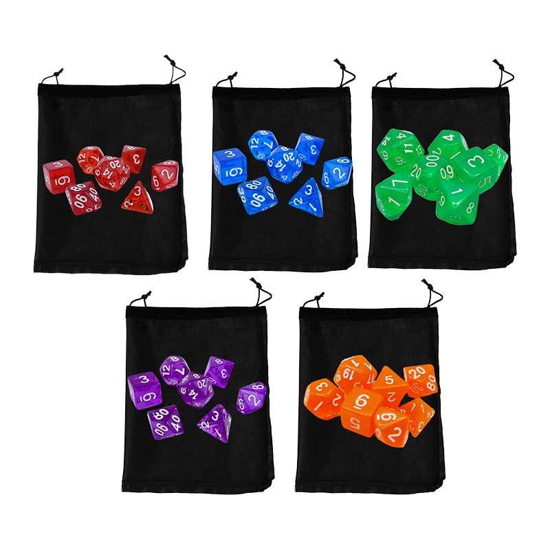 

7 шт./набор, многогранные игральные кости для настольных игр