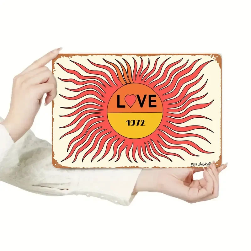 Винтажный знак любви YSL ВИНТАЖНЫЙ ПЛАКАТ украшение для игровой комнаты Ретро