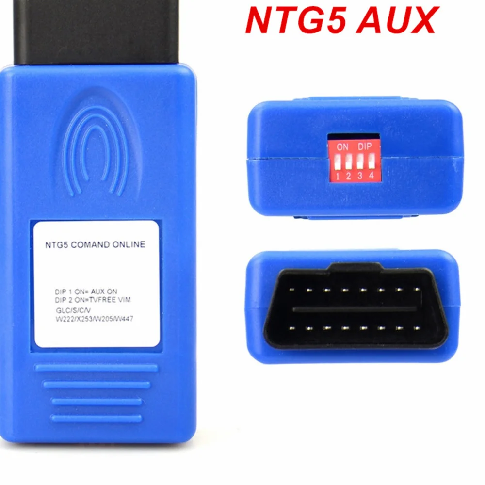 Новинка для COMAND ONLINE NTG5 OBD AUX IN & VIM активатор работает для C/GLC/S/V CLASS W205 X253 W222 W447 NTG 5 AUX для Mercedes