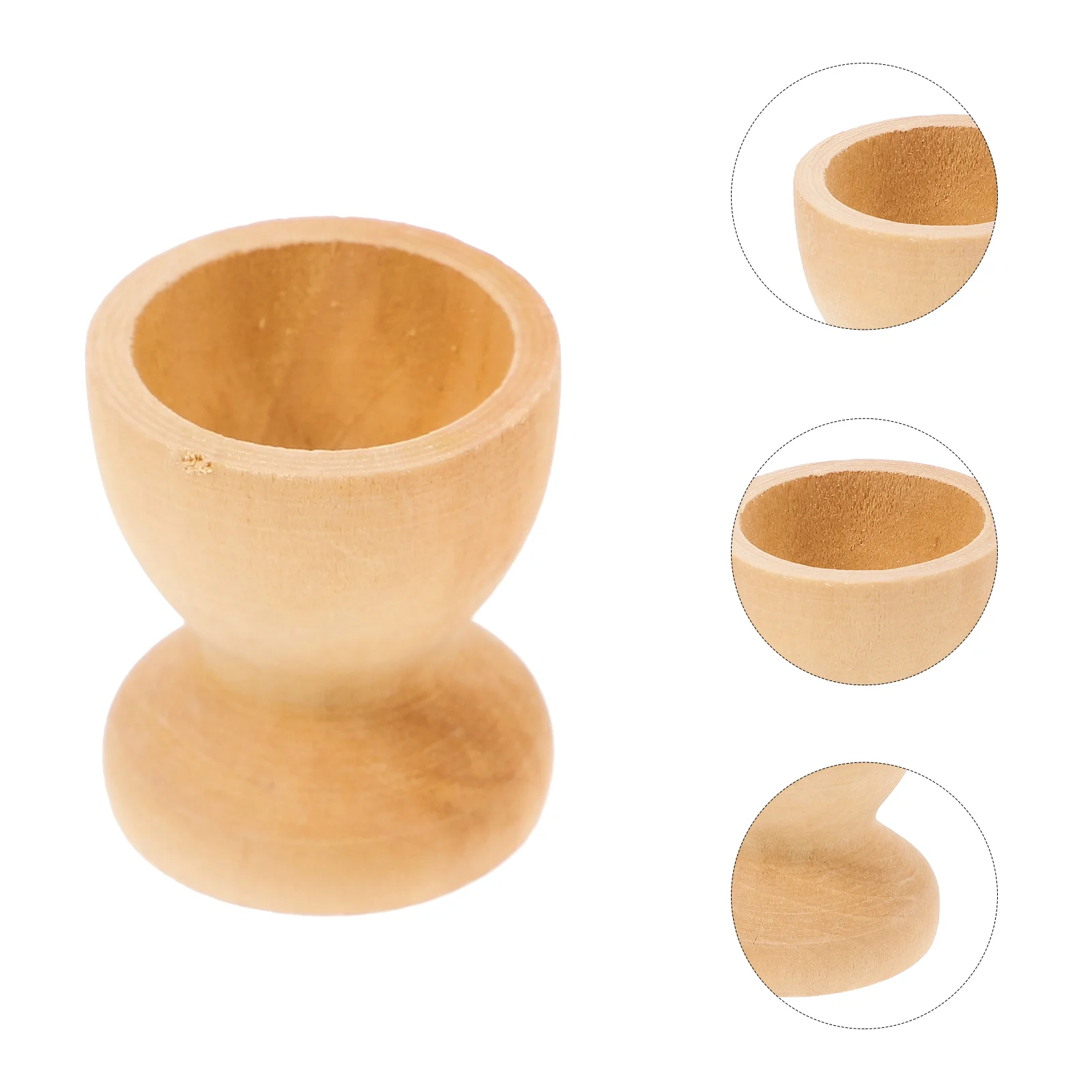 

Egg Holder Wooden Easter Cup Cups Stand Boiled Holders Tray Wood Eggs Unfinished Display Breakfast Kitchen Tools Hard Decorative