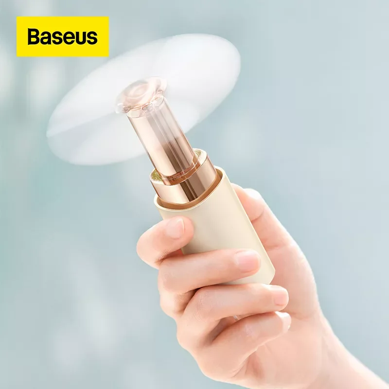 

Портативный ручной мини-вентилятор Baseus с квадратной трубкой, перезаряжаемый летний охлаждающий USB-вентилятор, маленький воздушный охладит...