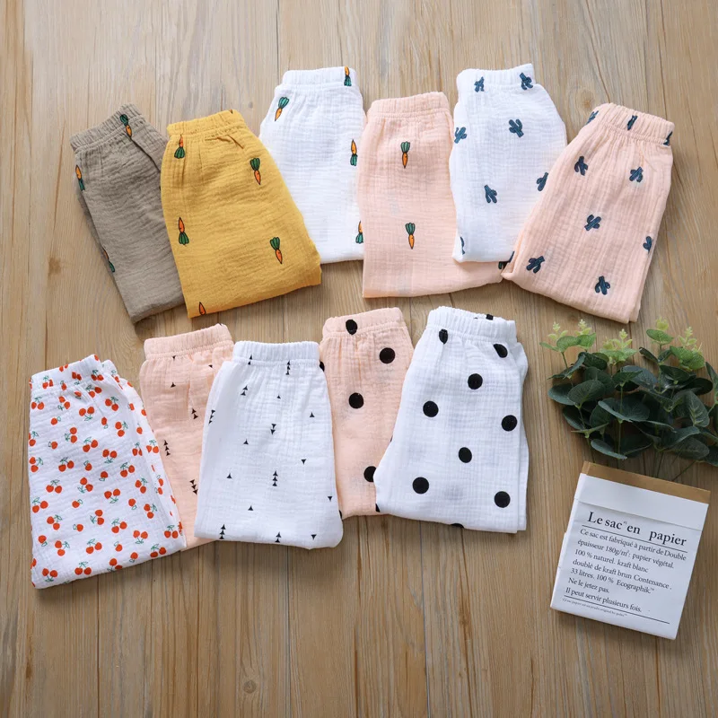 

Spring Autumn New Children's Trousers Cute Pattern Printed Soft Skin-Friendly Long Pants Kids Boys Girls Casual Pants