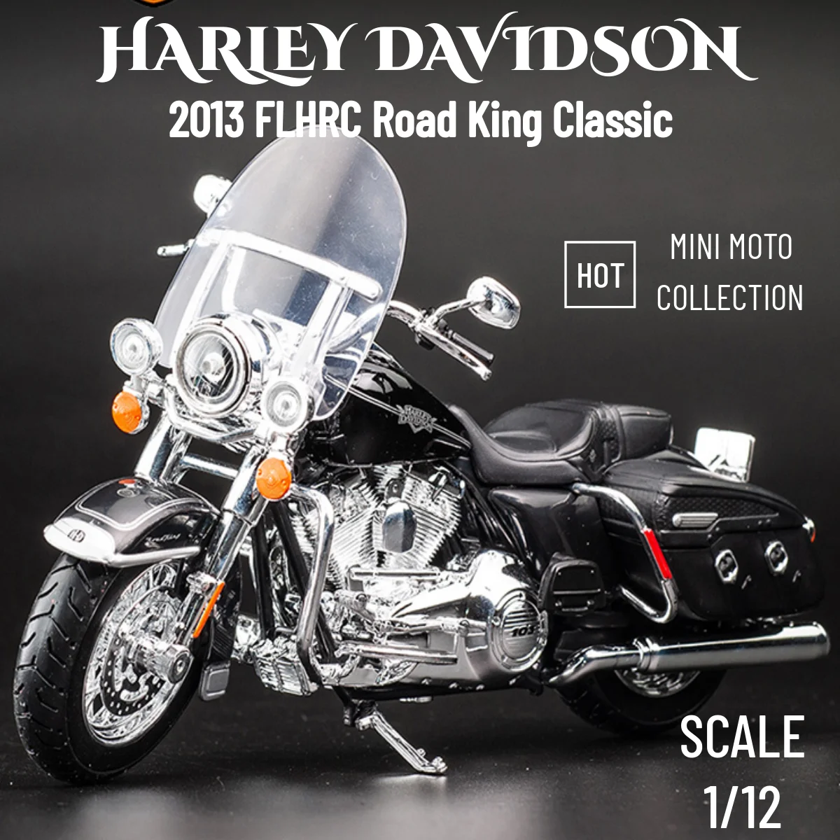 Модель мотоцикла Harley-Davidson 2013 FLHRC Road King Classic Maisto масштаб 1:12 Souvenir Mini Moto Collectible Toys.
