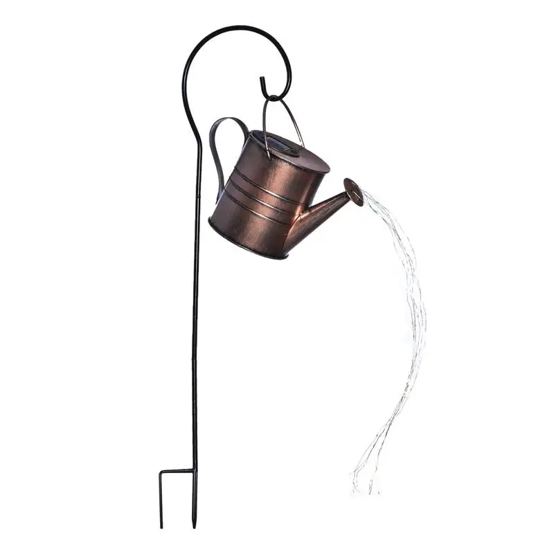 

Solar Kettle Shower Light Wrought Iron Solar Watering Can Light Waterproof LED Lights String Fairy-tale Light Garden Decorati