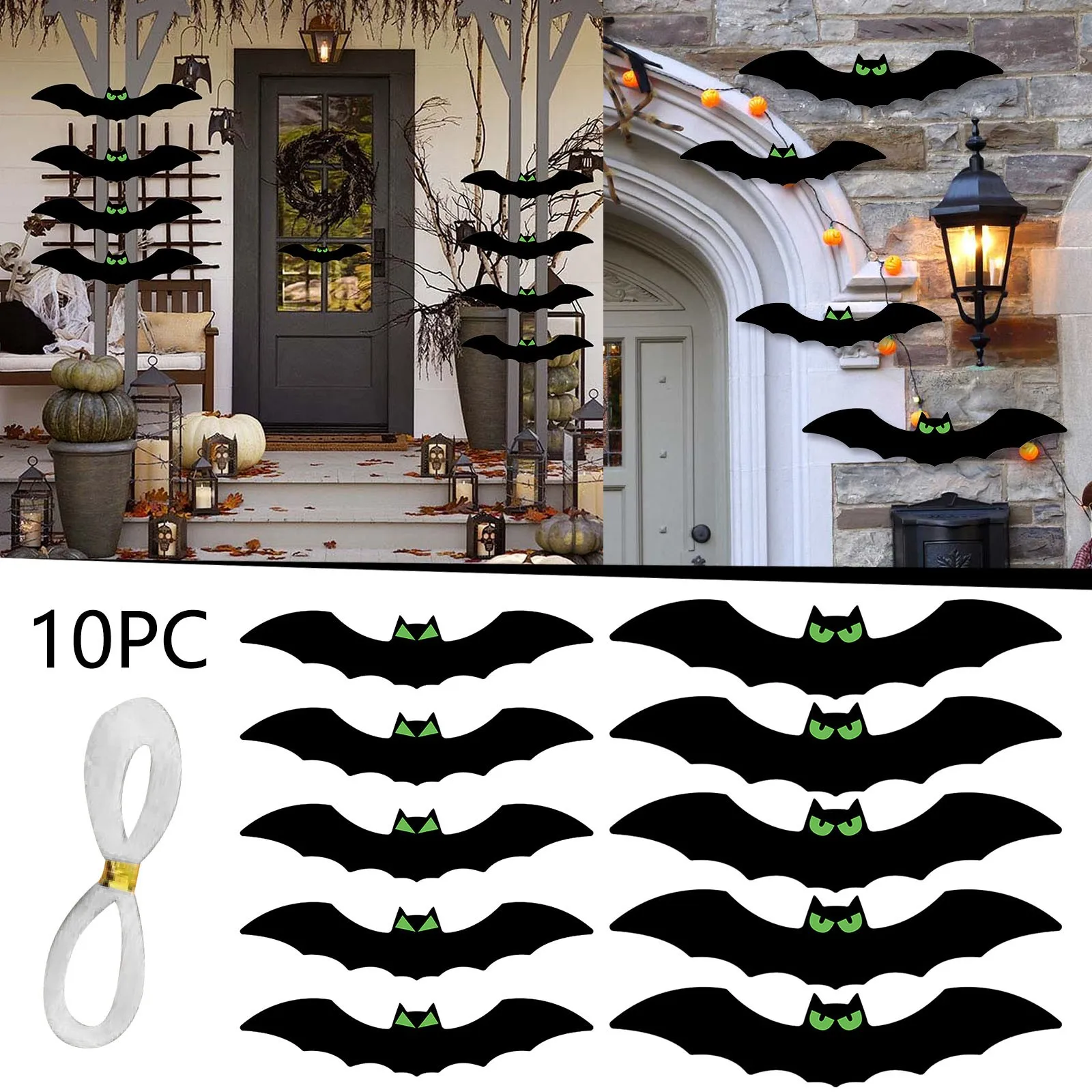

10 шт./упаковка, светящиеся глаза летучая мышь
