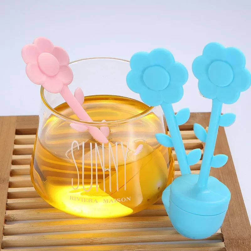

Sunflower Tea Strainer Flower Shape Tea Filter with Tea Bag Tea Infuser Teapot Tea Cup Strainers Drinkware Teaware Tool