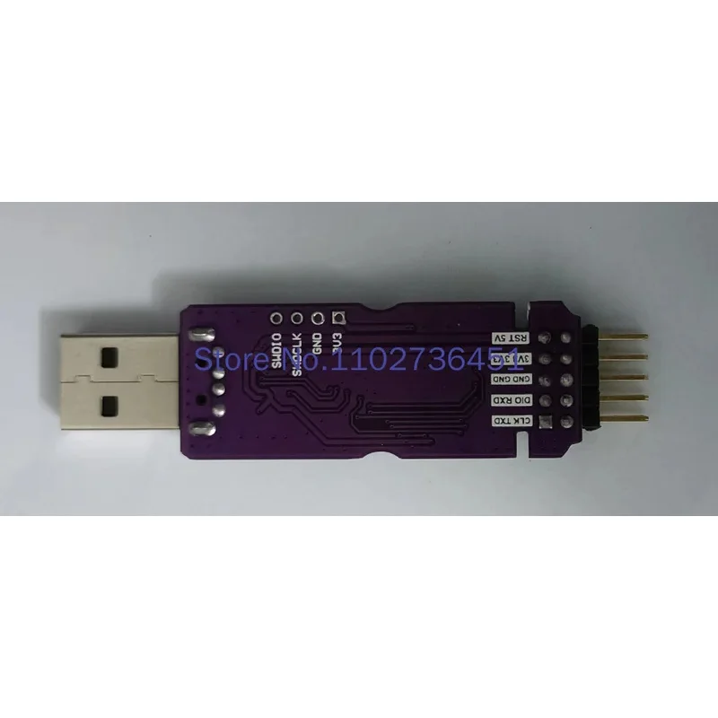 Фото Отладочная плата ST-LINK V2.1 для программирования и прошивки STM32 с последовательным портом №4