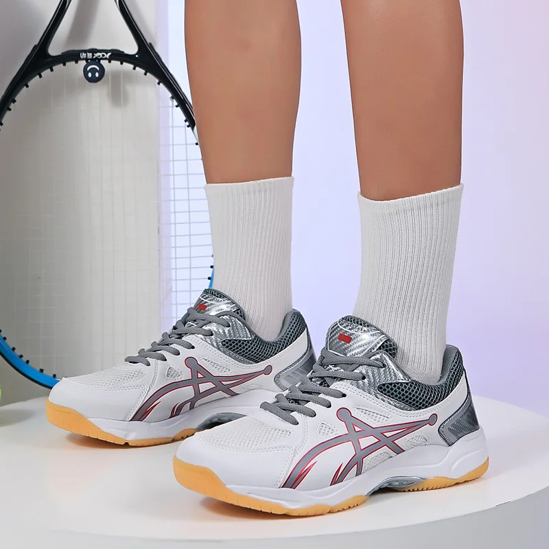 Professional Breathable Men's Badminton Sneakers Anit-slip Table Tennis Shoes For Men Anti-shock Women Volleyball Sports Shoes