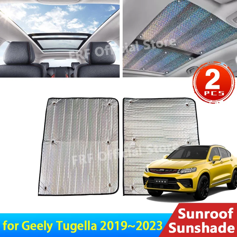 Фото Аксессуары для Geely Tugella FY11 Xingyue 2020 2021 2022 2023 солнцезащитный козырек на крышу солнцезащитный козырек теплоизоляция ветровое стекло №1