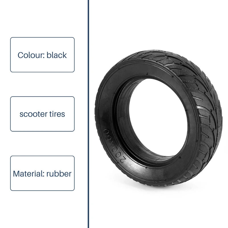 Взрывозащищенная пневматическая шина для электрического скутера 8 дюймов 200x60 мм