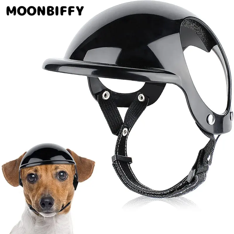 Small Pet Dog Helmets with Ear Hole Motorcycle Dog Cat Helmet Multi-Sport Dog Hard Hat Outdoor Bike Doggy Cap for Dogs and Cat
