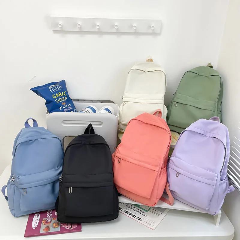

Large-capacity Backpack Casual Ins Style Fashion Girls Korean Version Simple College Student Schoolbag Travel Backpack Wholesale