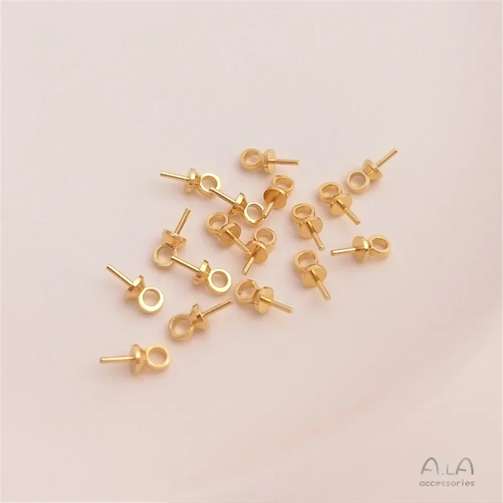 Медный браслет из 14-каратного настоящего золота с открытым изгибом сделай сам