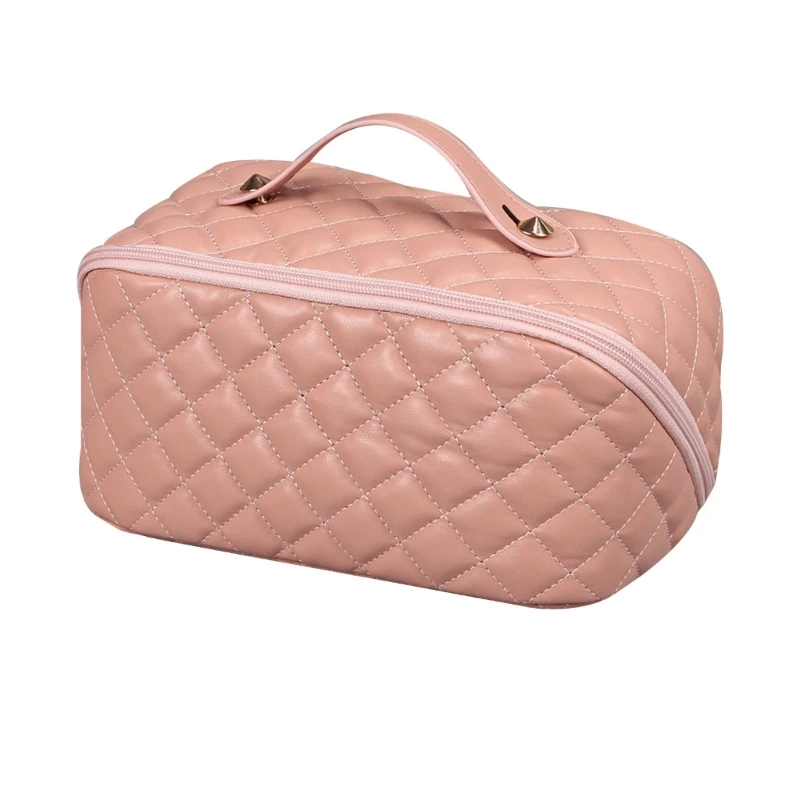 

Multifunctional PU Leather Makeup Bag for Women Girls Storage Cosmetic Bags Large Capacity Travel Toiletry Organizer