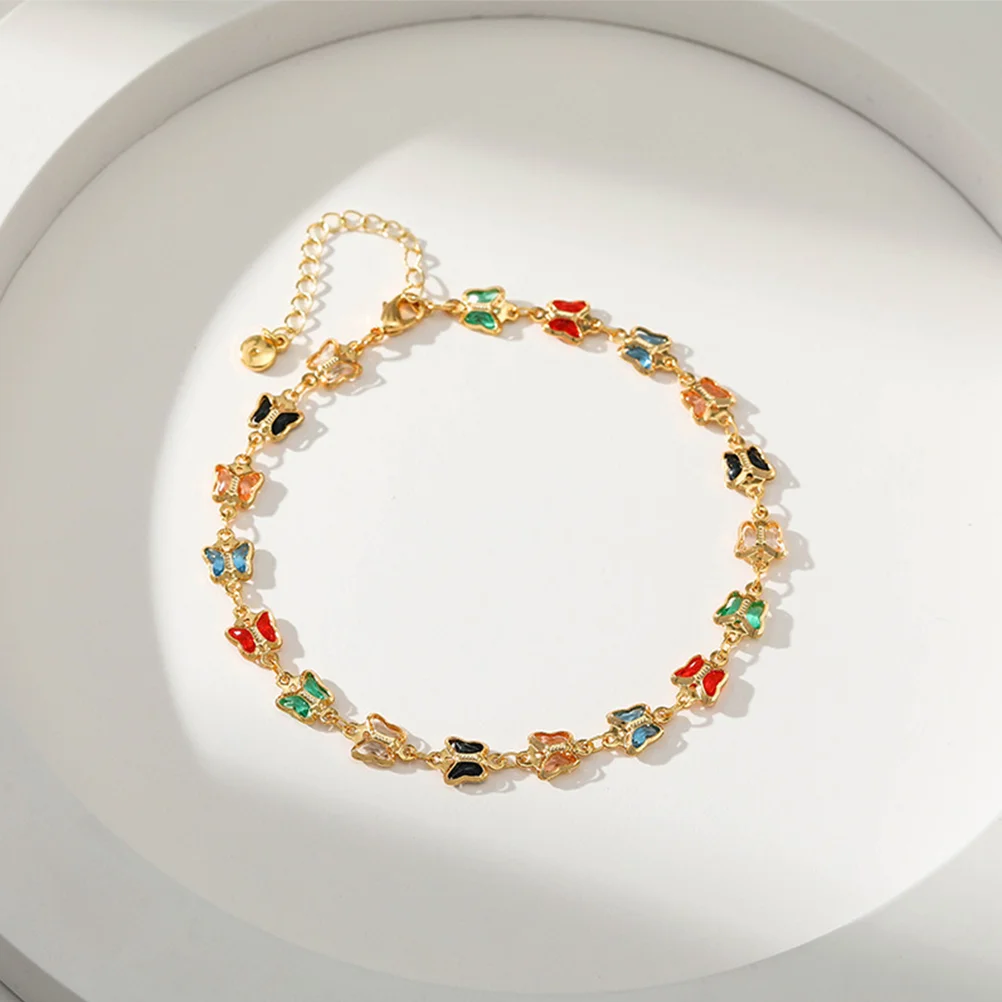 

Butterfly Anklet Beach Anklet Gold Plated Women Bracelet Butterflies Bracelets