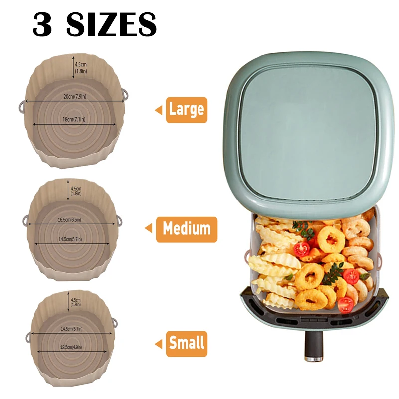 1 шт. многоразовая силиконовая фритюрница противень для выпечки жареная пицца