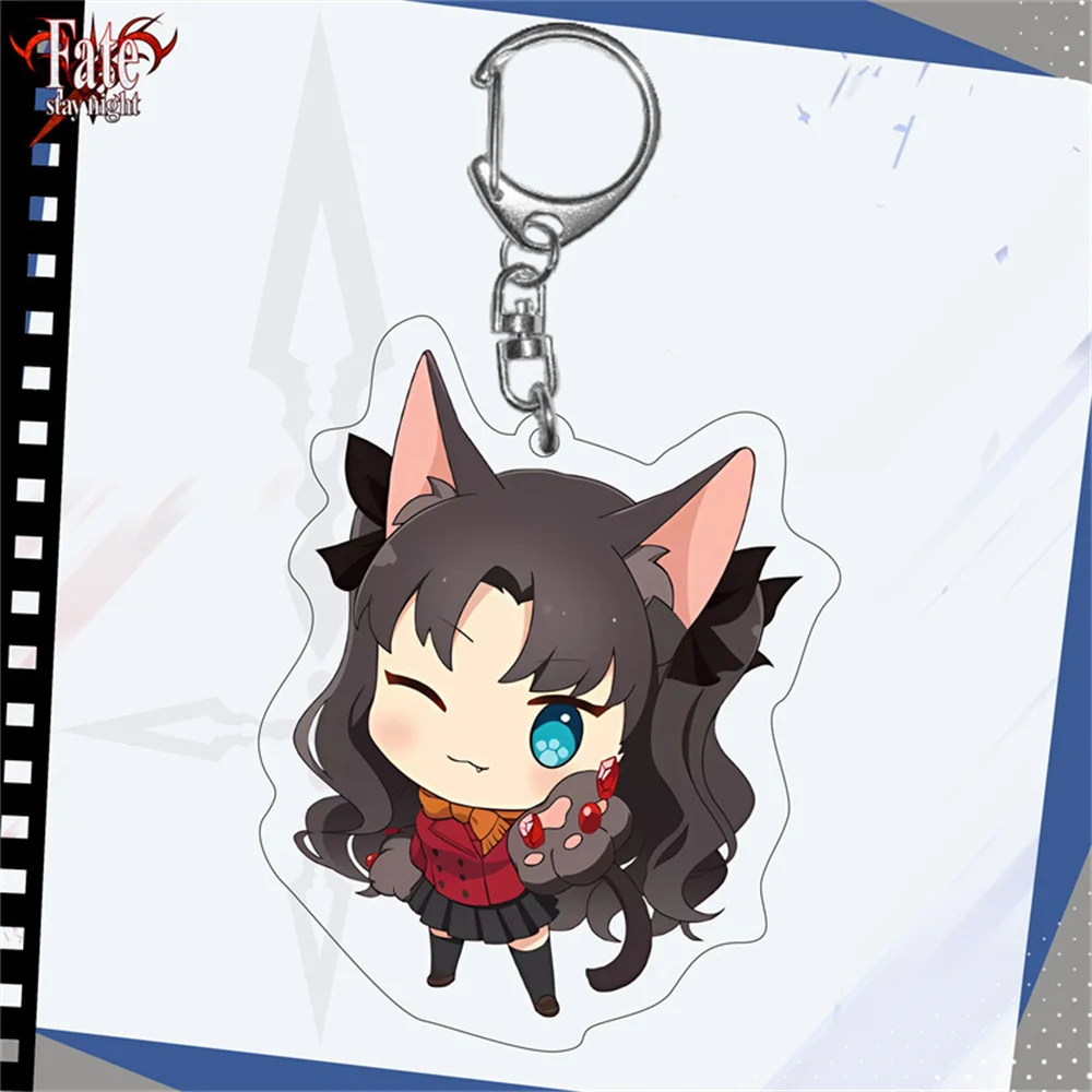 Двусторонний акриловый подвесной брелок Fate SABER Yuesaka Rin из Аниме периферийных