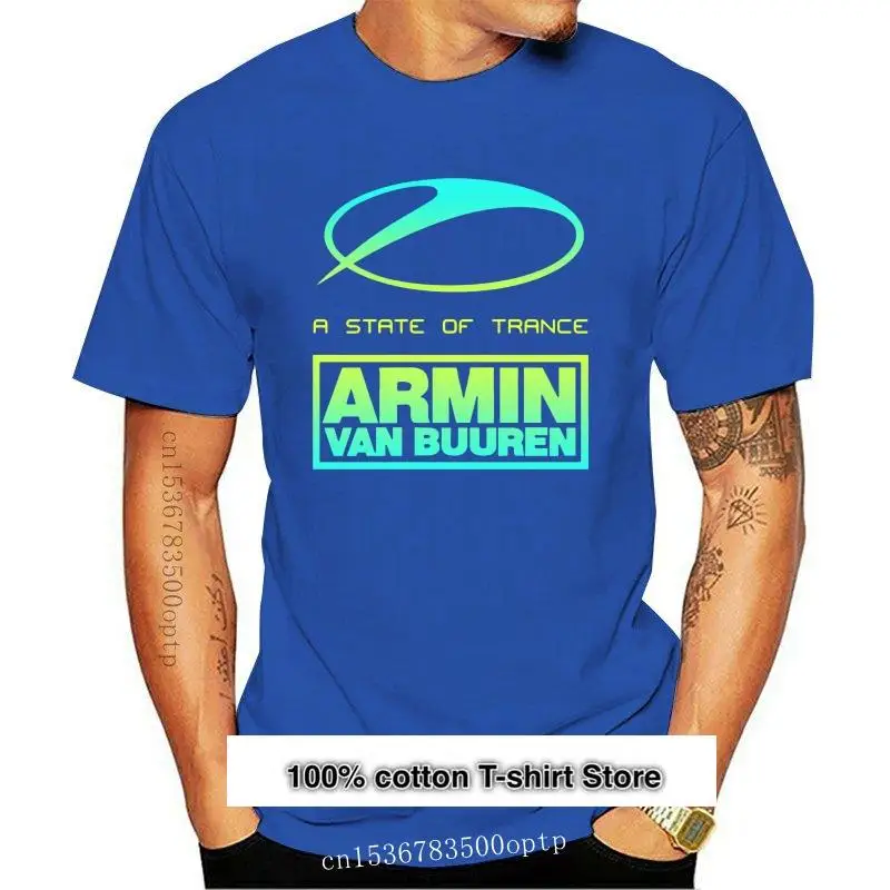 

Camiseta estampada para hombre, camisa A la moda con estampado de un estado de Trance, Armin, Van Buuren, nueva