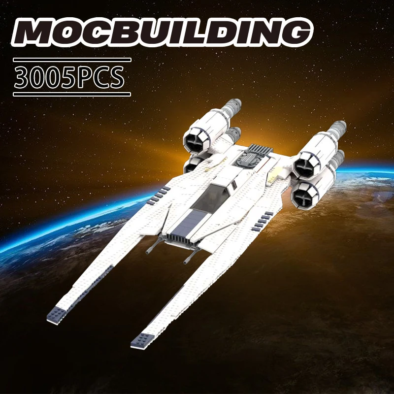 

Famous star movie Space Wars UCS U-Wing MOC building block Large scale UCS star fighter model collection Bricks toys
