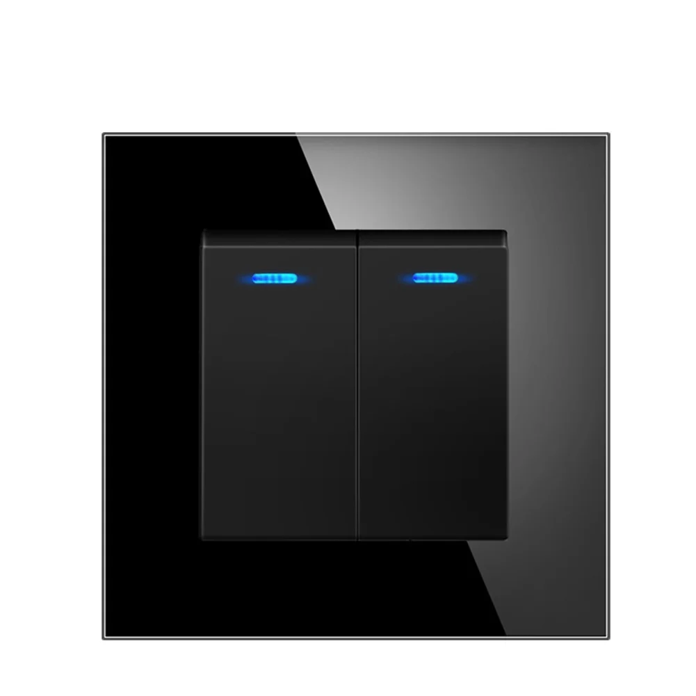 Электрический переключатель штор кристально-крыстальная прозрачная стеклянная