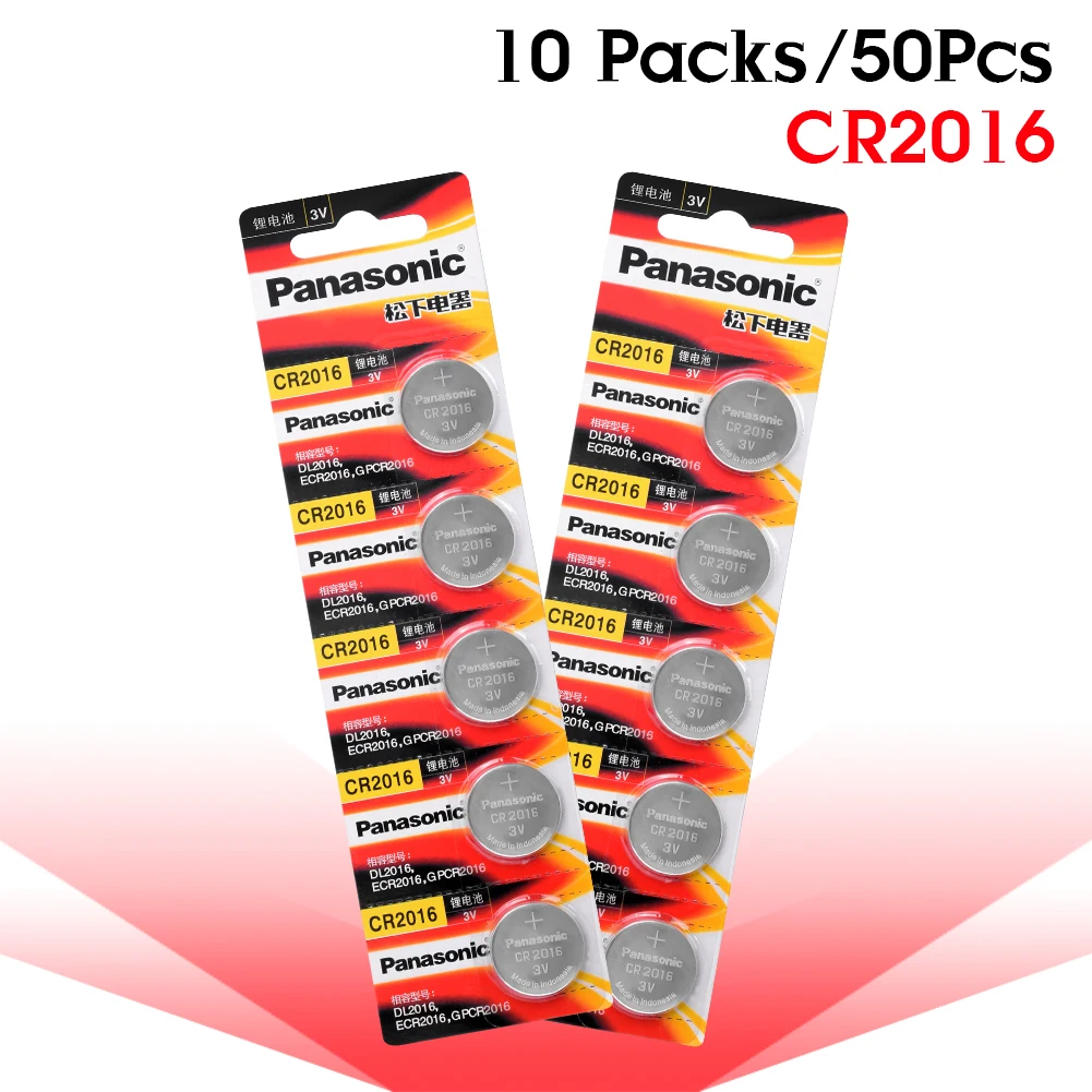 

Литиевая батарейка Panasonic CR2016 DL2016 BR2016 для калькулятора, батарея с дистанционным управлением, 1 шт., 3 в