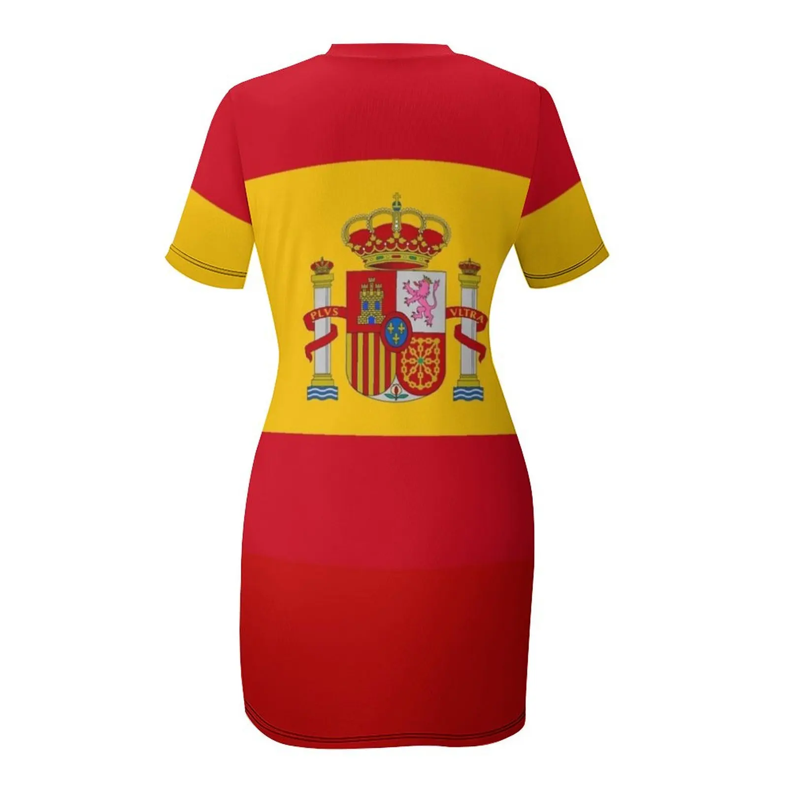 Флаг Испании - Bandera Espa?ola Высококачественное изображение Платье с короткими