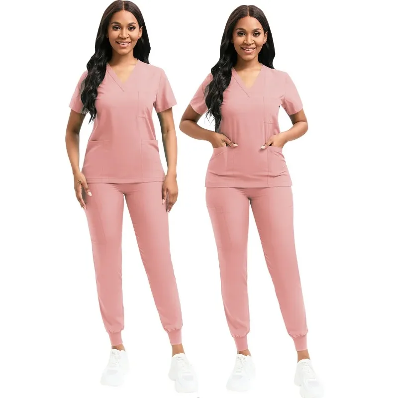 Униформа для медсестер и женщин повседневная одежда с коротким рукавом