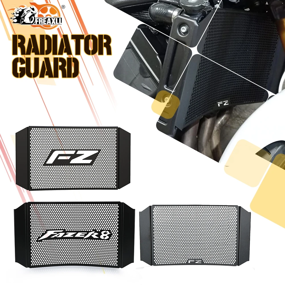 Фото Защита радиатора для Yamaha FZ8N FZ8S FZ1S FZ1N FZ8 FZ1 N S FZ 1 8 S N 2006-2015 FAZER8 Защитная решетка мотоцикла №1