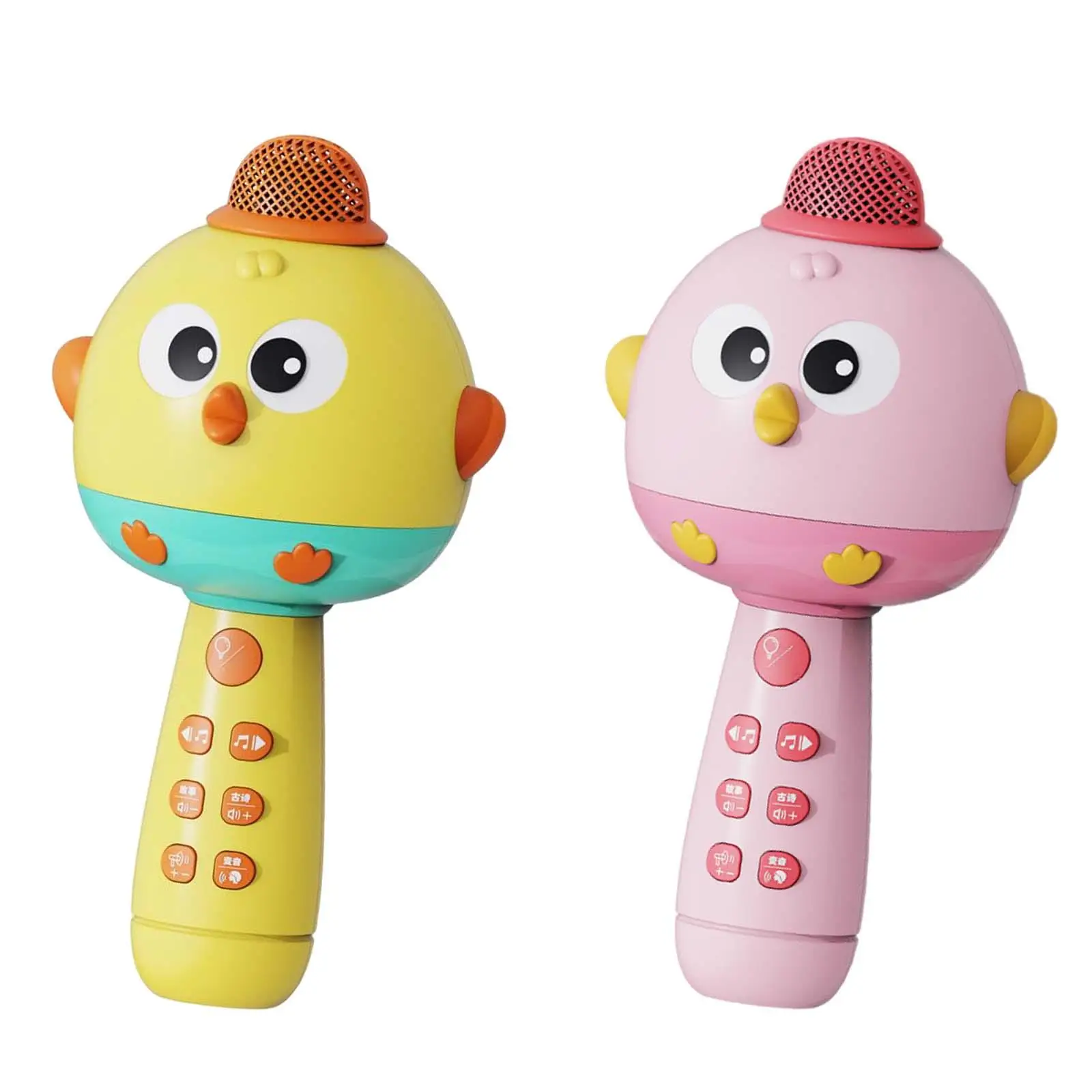 

Kids karaoke microphones Machine Toy Cartoon with led Funny Sing Song Toys Multiple Sound Effects Karaoke Speaker for Stage