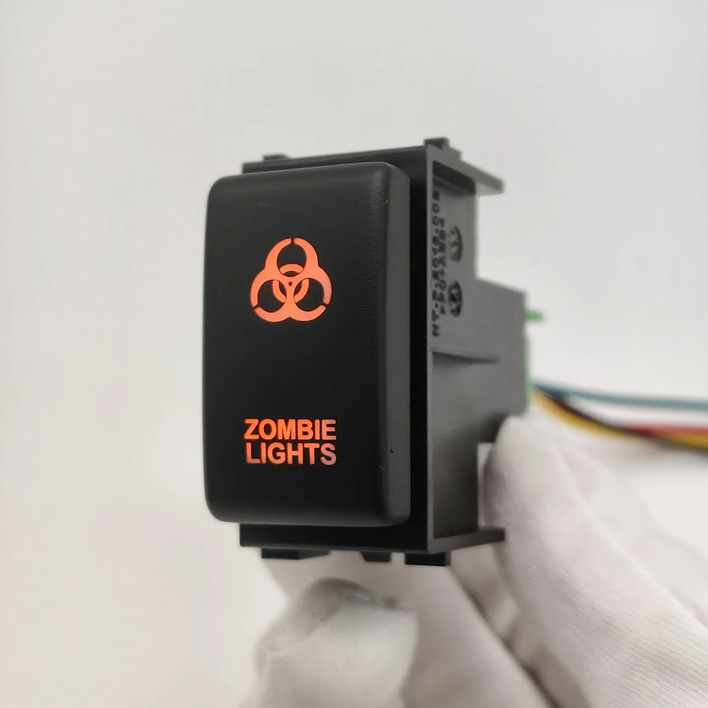 

Автомобильный светодиодный светильник, передний и задний замок дифференциала, кнопка переключения радара, подходит для Nissan Tiida Qhashqai X-TRALI Patrol Y62 2008-2014