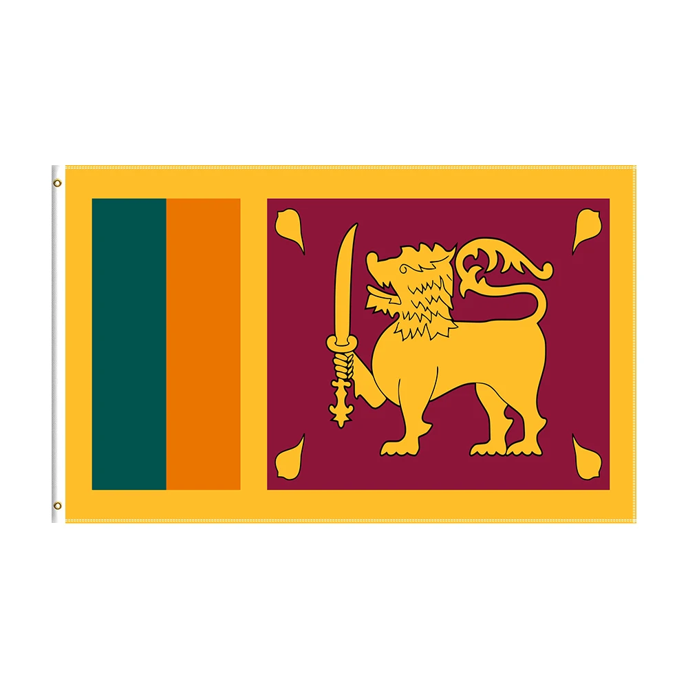 

3x5 Ft Sri Lanka National Flag Polyester Printed for Hanging Outdoor