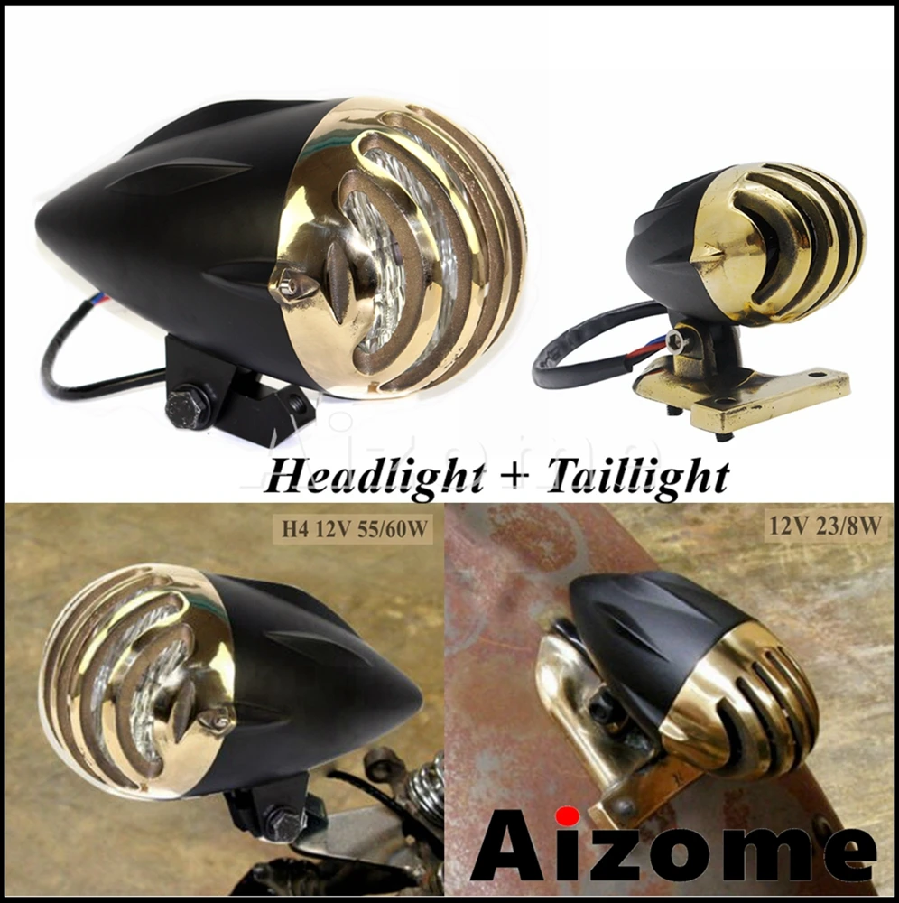 

Налобсветильник фонарь для мотоцикла, s-лампа на гриль, задний фонарь в стиле ретро для Harley Chopper Bobber Cafe Racer Moto, задсветильник фонарь