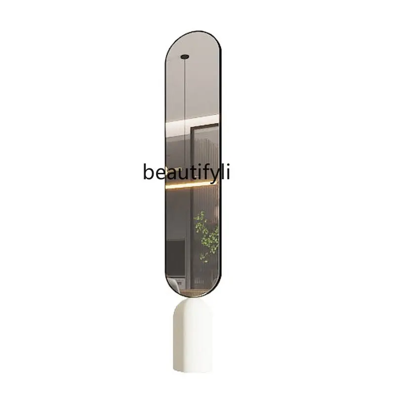 

zq French Full-Length Mirror Floor Home Living Room Bedroom Nordic Rotatable Fitting Dressing Mirror