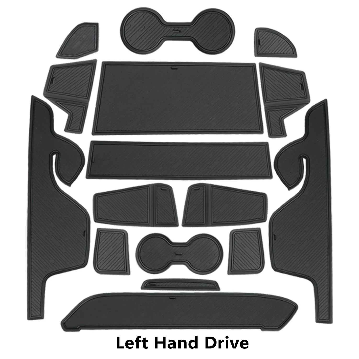 

Коврики для дверей автомобиля для Ford Ranger T9 XLT 2023 2024 2025, противоскользящие автомобильные подстаканники, подушка для подставок, нескользящие накладки на дверные прорезы