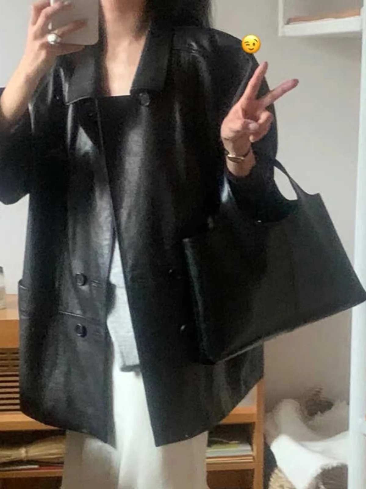 В наличии! Осень 24 Южная Корея Тондэмун модное ретро-модное простое дизайнерское