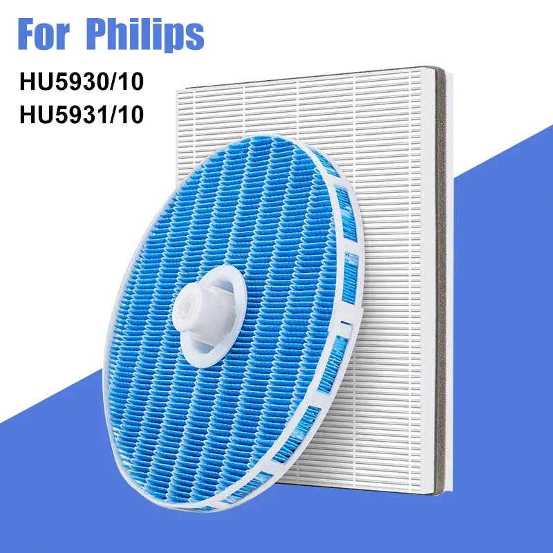 Replacement NanoProtect filter FY1114/10 and Moisturizing Humidifier Filter FY5156/10 fits Philips Models HU5930/10, HU5931/10