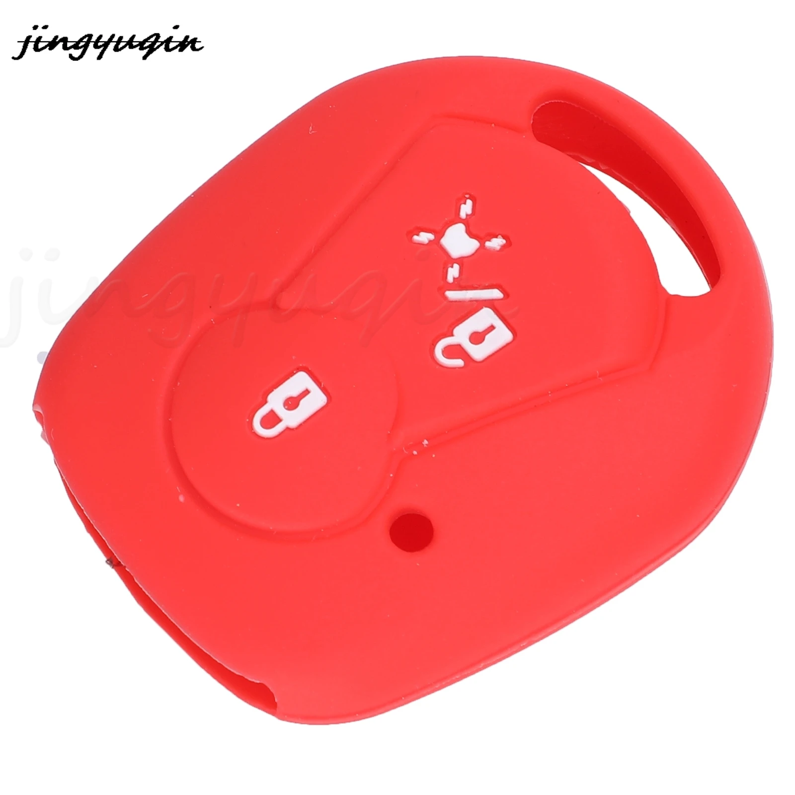 

Jingyuqin 2-кнопочный чехол для дистанционного ключа, силиконовый чехол для автомобильного ключа для Ssangyong Actyon Kyron Rexton, куртка, брелок, автомобильные аксессуары