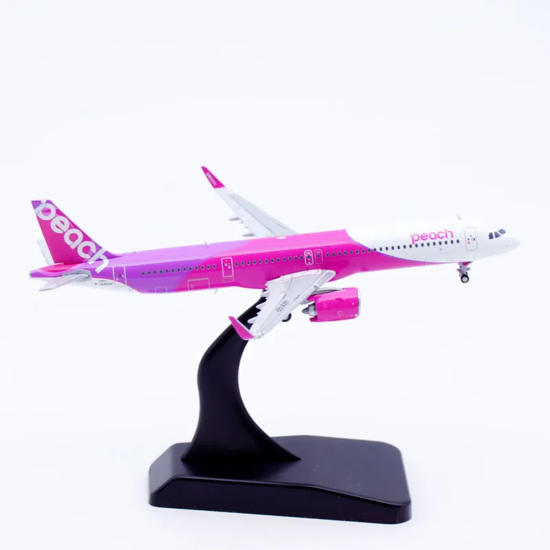 EW421N015 Коллекционный самолет из сплава в подарок JC Wings 1:400 Peach Airlines Airbus A321neo Литой